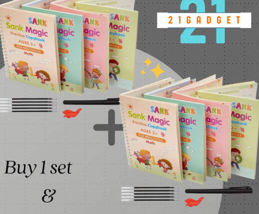 Magic Book Buy 1 set & Get 1 set FREE!!! + FREE Learning 2000+ pages downloadable PDF worksheet for kids