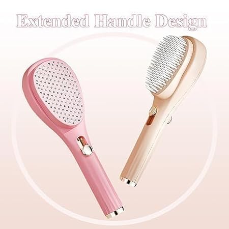 Self Cleaning Hairbrush pack of 1(random color)