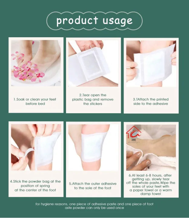 100% Herbal &amp; Gentle ™ Ingredient Detox Foot Pads (BUY 1 GET 1 FREE )