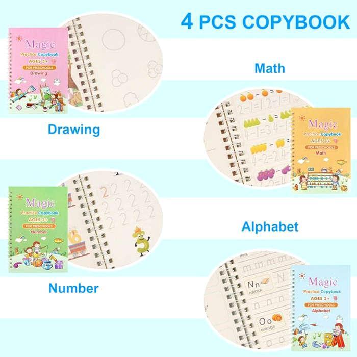 Magic Book Buy 1 set & Get 1 set FREE!!! + FREE Learning 2000+ pages downloadable PDF worksheet for kids