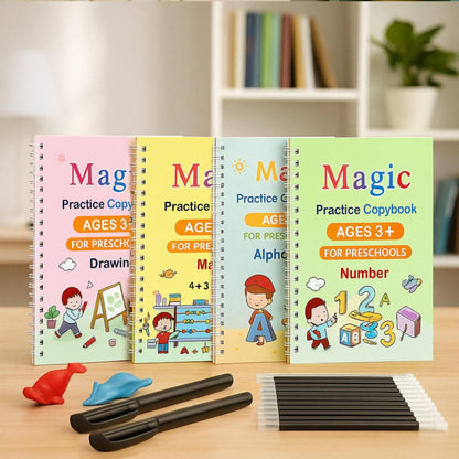 Magic Book Buy 1 set & Get 1 set FREE!!! + FREE Learning 2000+ pages downloadable PDF worksheet for kids
