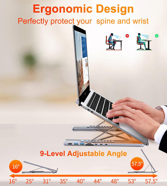 USB Laptop Docking Station Stand